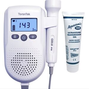 Brand new in box, ToronTek Fetal Doppler Model R88 in White and Red